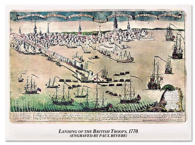Landing of the Troops, 1770