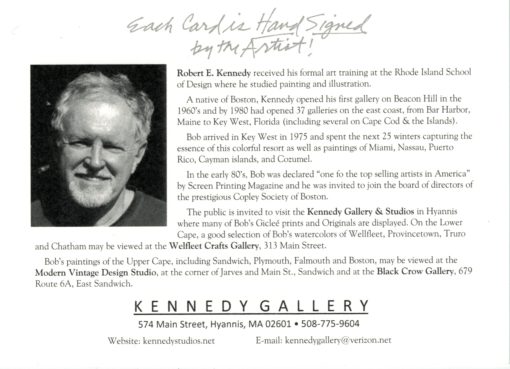 description of artist Bob Kennedy and his photograph