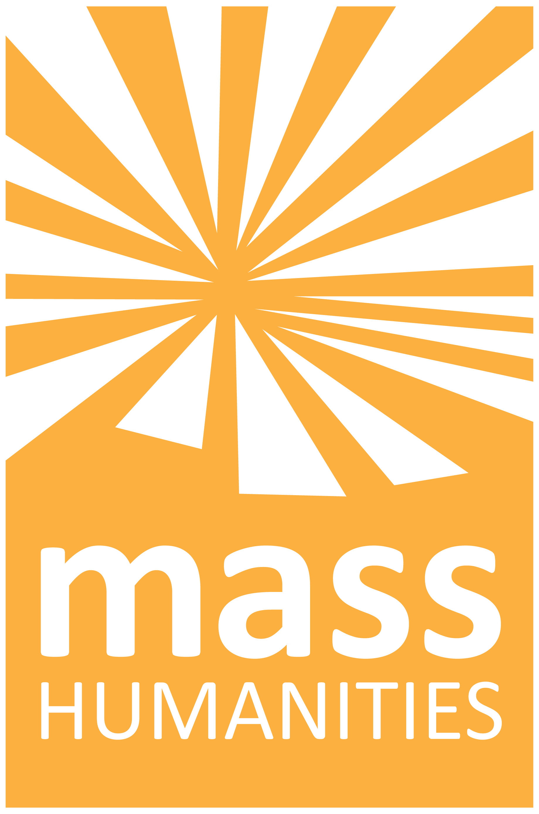 orange logo with white text reading Mass Humanities