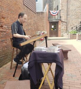Dave Neiman playing the hammered duclimer