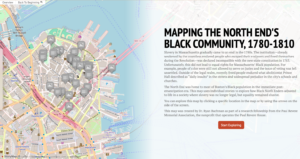 a preview image of the storymap of the north end neighborhood