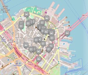 a preview image of the storymap of the north end neighborhood