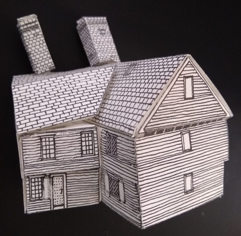 Paul Revere House Paper Model