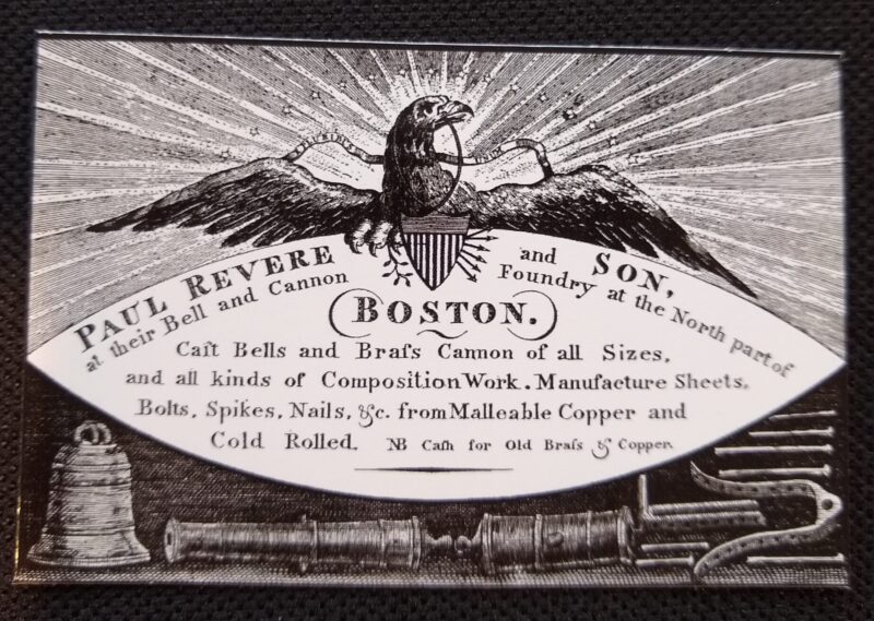 Paul Revere Trade Card sticker