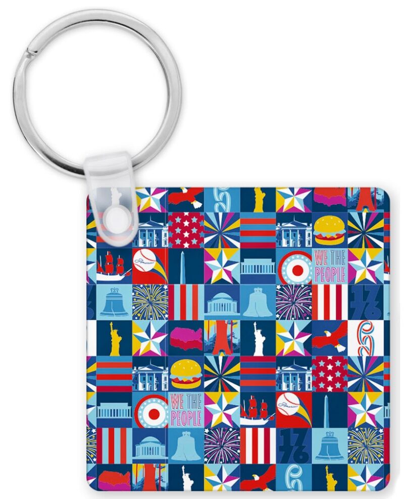 America 250 commemorative keychain