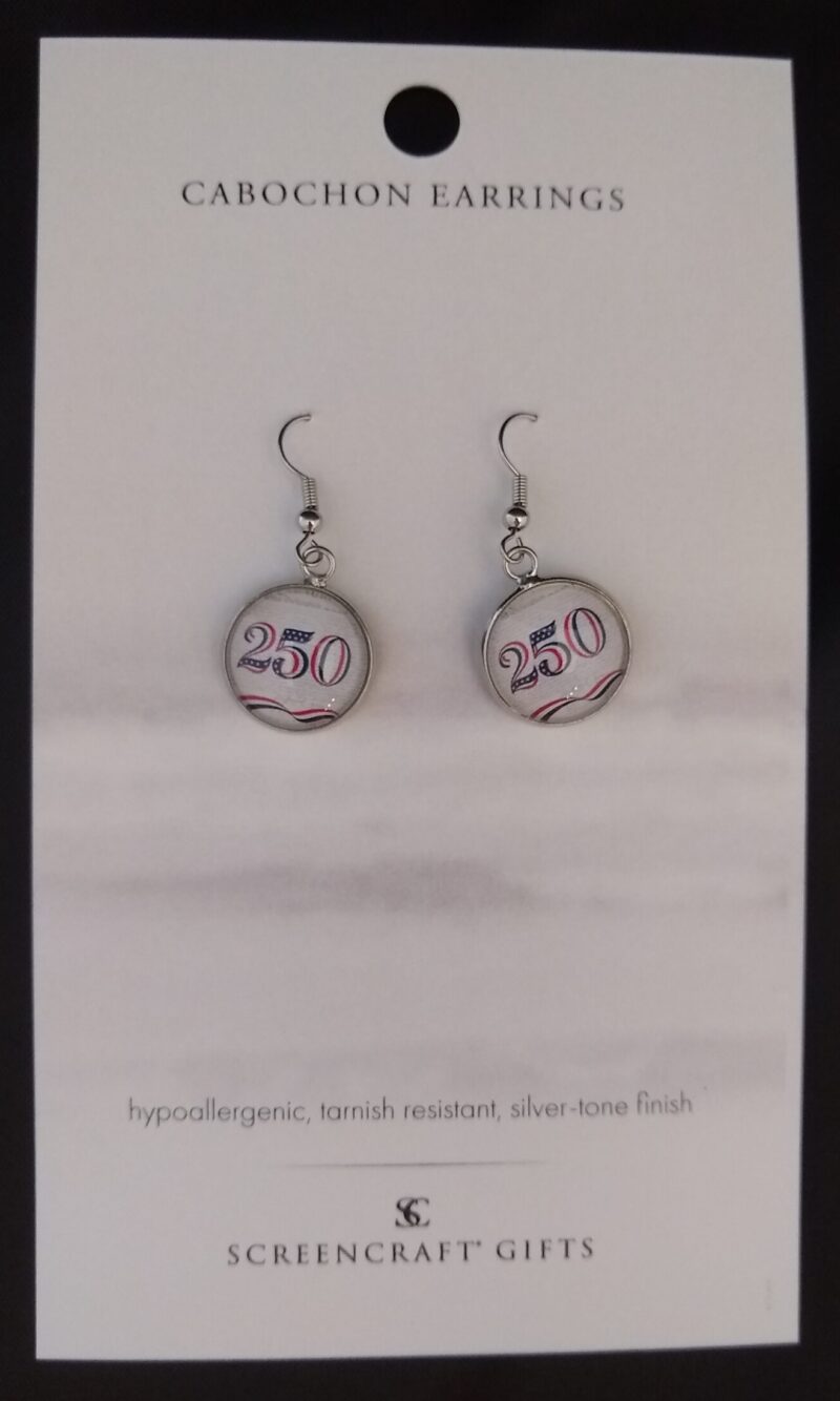 America 250 commemorative earrings