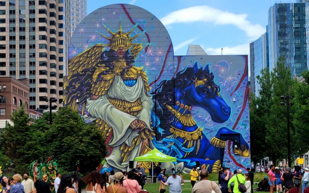 Exploring the Greenway’s Newest Mural: Rixy’s The Midnight Ride